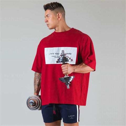 Brand Cotton Loose Fitness T-Shirt Gym