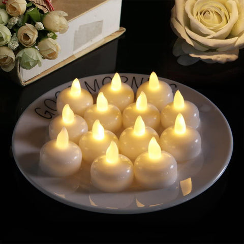 Flameless Floating Candle Waterproof Warm White LED-HA00366-Veeddydropshipping