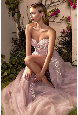 Glitter Tulle A Line Sweetheart Party Dresses-WF01556-Veeddydropshipping