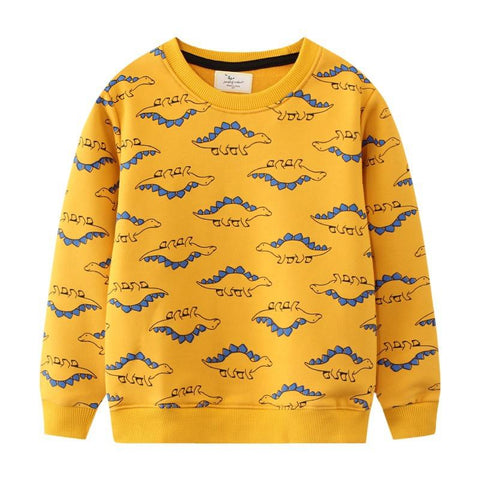 Jumping Meters Autumn Winter Children&#39;s Sweatshirts With Cars-TB01345-Veeddydropshipping