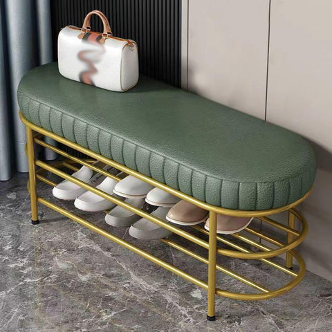 Nordic Wrought Iron Shoe Changing Stool-HA01586-Veeddydropshipping