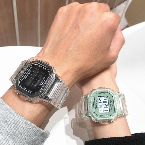 transparent Digital Sport Watches Clock Children Wristwatch-JW01152-Veeddydropshipping