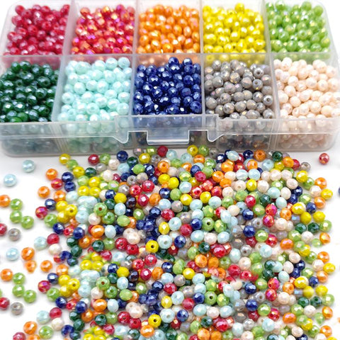 Czech Crystal Shiny Faceted Glass Beads for Jewelry Making Necklace-JW01527-Veeddydropshipping
