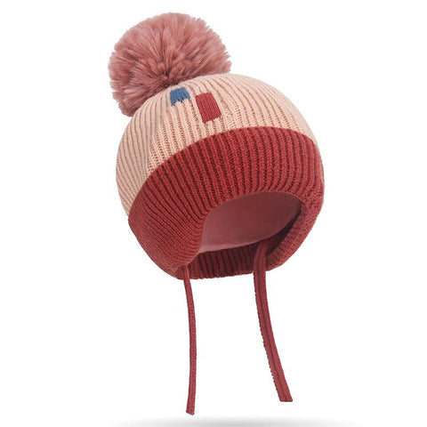1-5Y Knitted Winter Baby Hat For Infant Boy Girl Woolen Hats With Ear Earflaps-TB00440-Veeddydropshipping