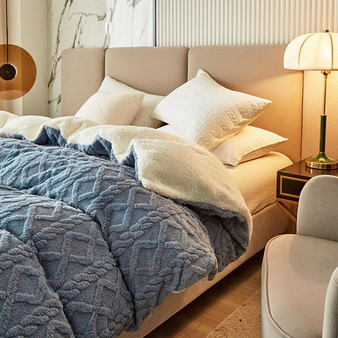 Wool Blanket Double Layer Thickening Blanket-HA00576-Veeddydropshipping