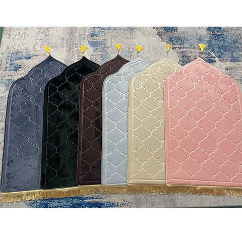 Prayer Mat for Muslim Ramadan Flannel Carpet-HA00470-Veeddydropshipping
