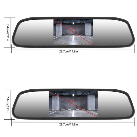 Car HD Video Auto Parking Monitor 8 LED Night Vision CCD Car Rear View-AM00686-Veeddydropshipping