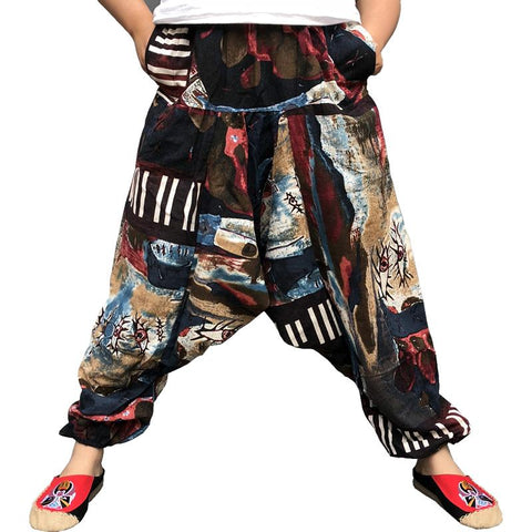 Harem Pants Hip hop Wide Leg Trousers-MF00398-Veeddydropshipping