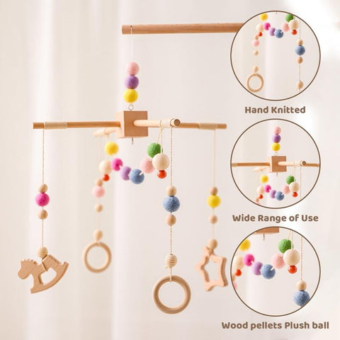 1 Set Baby Bed Bell Rattles Crib Mobiles Toy Rabbit Bear Pendant Animal-TB00816-Veeddydropshipping