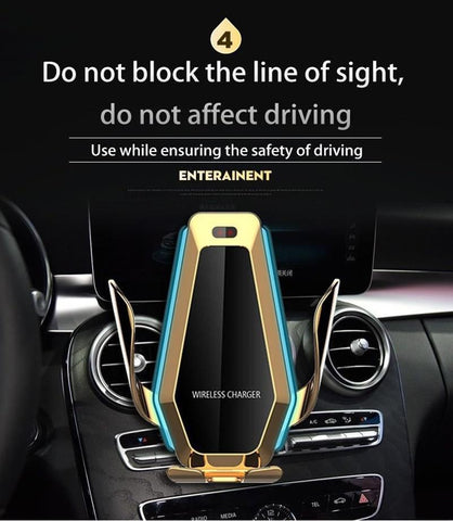 Fashion 10w Car Qi Wireless Charger For iPhone XS X 8-PA01133-Veeddydropshipping