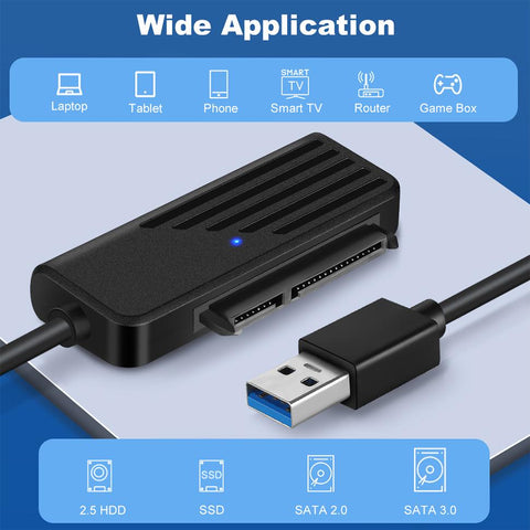 SATA to USB 3.0 Adapter Type C to  Cable 5Gbps High Speed Data Transmission -CE00005-Veeddydropshipping