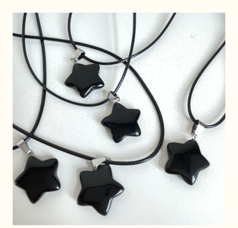 Natural Stone Rose Quartz Star Pendant Necklace for Women -JW01340-Veeddydropshipping