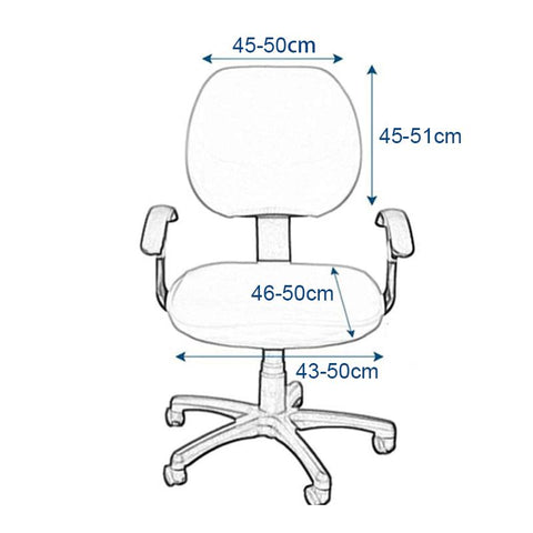 Elastic Armchair Computer Chair Cover Stretch Spandex-HA00404-Veeddydropshipping