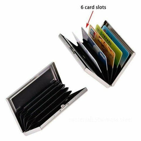 Slim Money Travel Wallet Men Stainless-MF00751-Veeddydropshipping