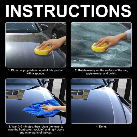 Car Wax Crystal Coating Set Quick Top Coat Car Care Wax Polish-AM00453-Veeddydropshipping