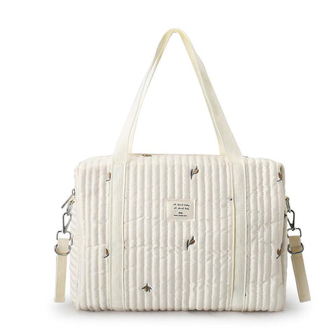 Zipper Embroidery Quilted Baby Diaper Bag Organizer Maternity Bag-TB00198-Veeddydropshipping
