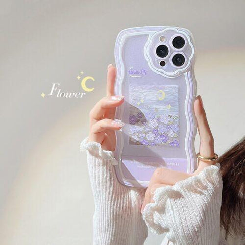 Oil painting flower bracelet cute phone case new 2022 cover for iphone 11 12 13-PA00132-Veeddydropshipping