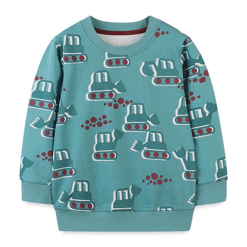 Excavator Boys Sweatshirt Winter Clothes Sports Top-Veeddydropshipping