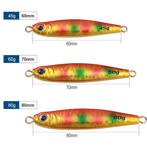 Pro 45g 60g 80g Long Casting Jigs Inshore Fishing Jigs Sea Fishing Lure Metal Jigs-OS00546-Veeddydropshipping