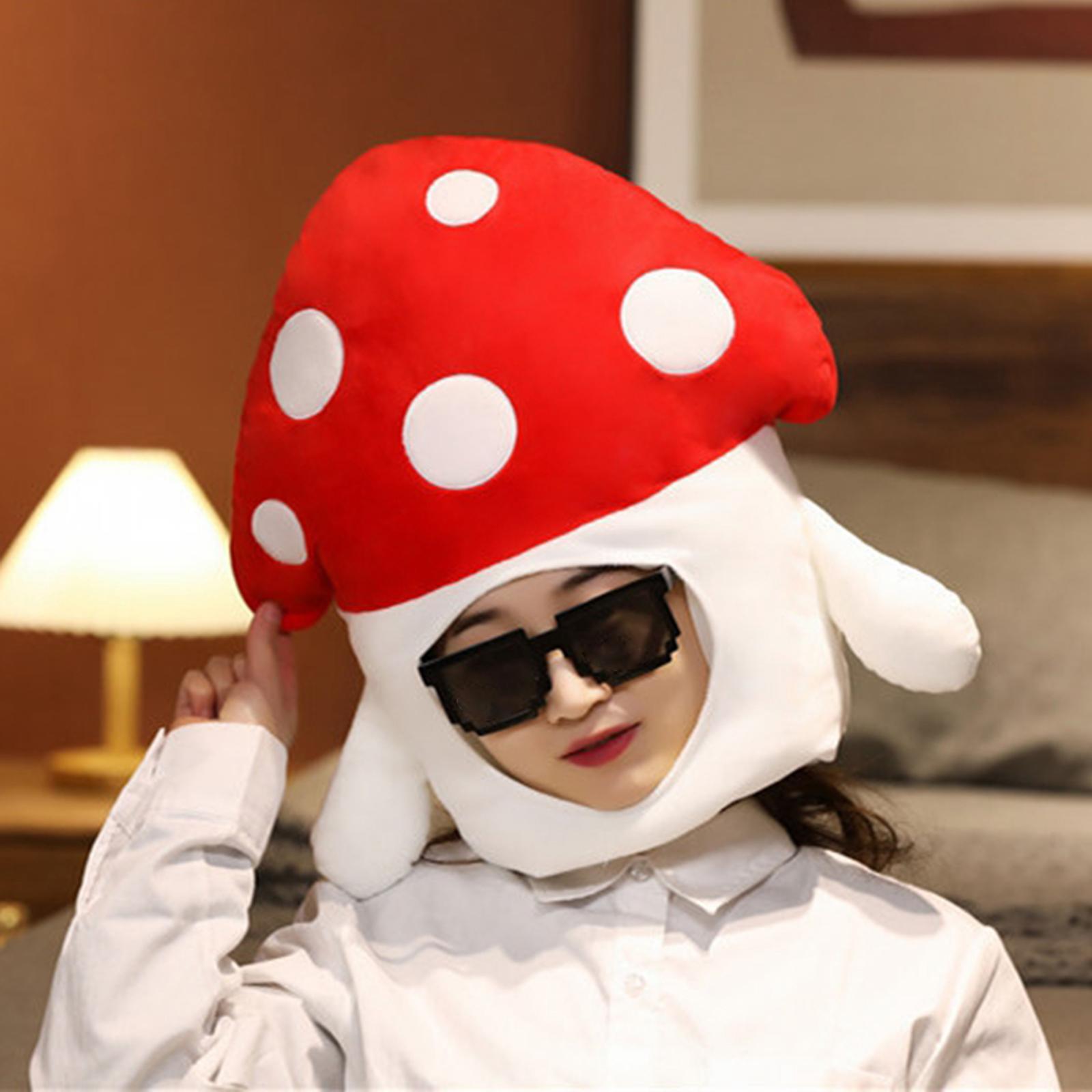 Novelty Costume Headgear Cosplay Headband Beanie Winter Hat Mushroom-Veeddydropshipping-5