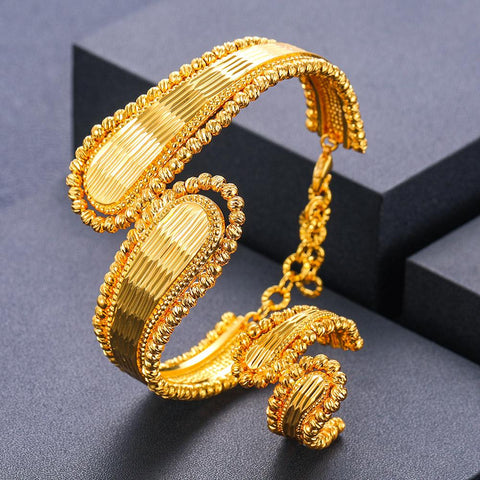 African Cubic Zircon Crystal  Dubai Bridal Jewelry Set -JW00322-Veeddydropshipping