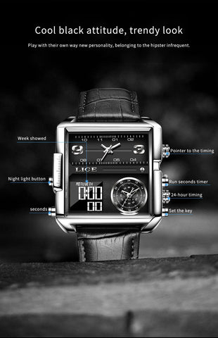 Luxury Men Quartz Digital Watch Creative Sport Watches -JW00734-Veeddydropshipping