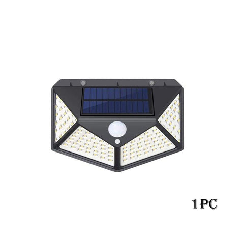 100 LED Solar Lights Outdoor Solar Wall Lamp PIR Motion Sensor Lamp-TI00840-Veeddydropshipping