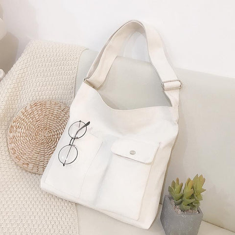 Handbags Student Canvas Casual Simple Messenger Crossbody Shoulder-BS00111-Veeddydropshipping
