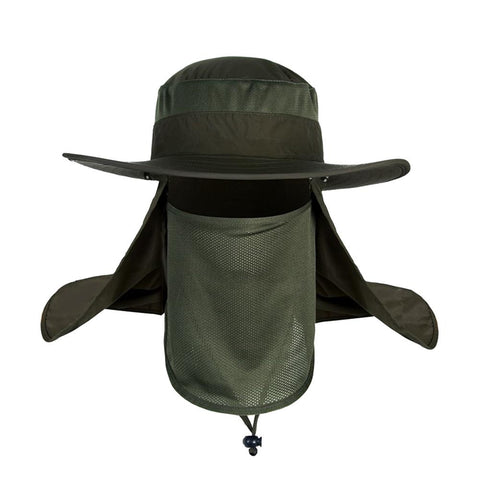 Unisex Visor Fishing Hat Sun Protector Cap UV Protection Face Neck  Protection -OS01079-Veeddydropshipping