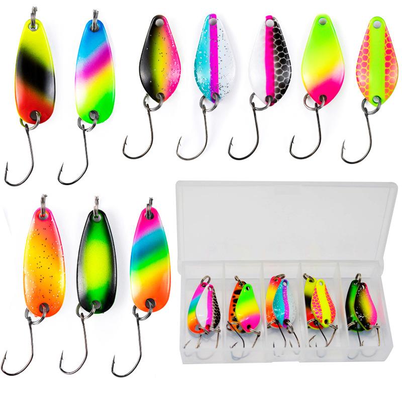 2g 3g fishing kit jig spoon lure bait,hard metal spinner wobbler spoon trout bass area -OS00435-Veeddydropshipping