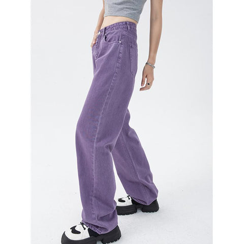 Vintage Women Jeans Vintage High Waist-WF00648-Veeddydropshipping