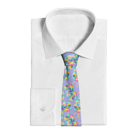 Spiral Necktie Unisex Polyester Neck Tie-WF01219-Veeddydropshipping