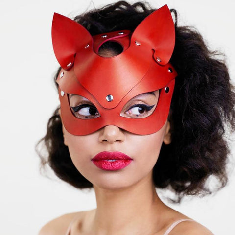 Sexy Mask Cosplay Leather Halloween Party-WF01603-Veeddydropshipping