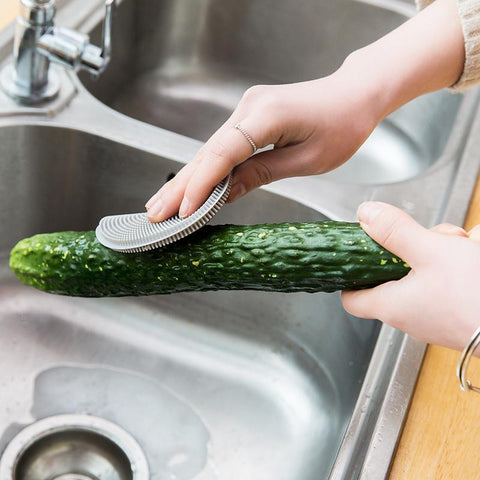 Silicone Cleaning Brush Kitchen Dishwashing Brushes-HA01094-Veeddydropshipping