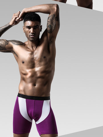 Underwear Modal Panties Man Ice Silk Breathable Pouch Long-MF01409-Veeddydropshipping