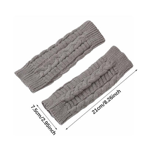 1 Pair Women Winter Warm Gloves Sexy Faux Rabbit Fur Hand Wrist Warmer Fingerless -OS01084-Veeddydropshipping