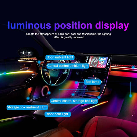 18 in 1 22in 1 RGB Symphony Car Atmosphere Strip Interior LED Acrylic-AM00549-Veeddydropshipping
