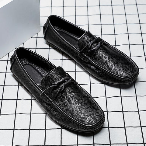 Genuine Leather Men Loafers Slip-On Good Quality Men Luxury-BS01344-Veeddydropshipping