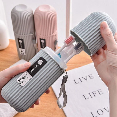 Toothbrush Cup Bathroom Toothpaste Holder Storage Case-HA01048-Veeddydropshipping