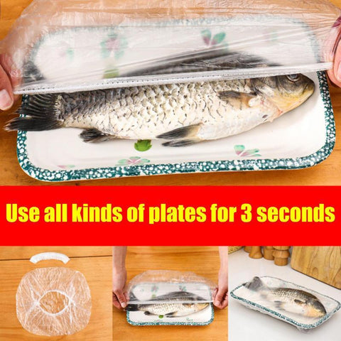 Disposable Food Cover Plastic Wrap Elastic-HA00910-Veeddydropshipping