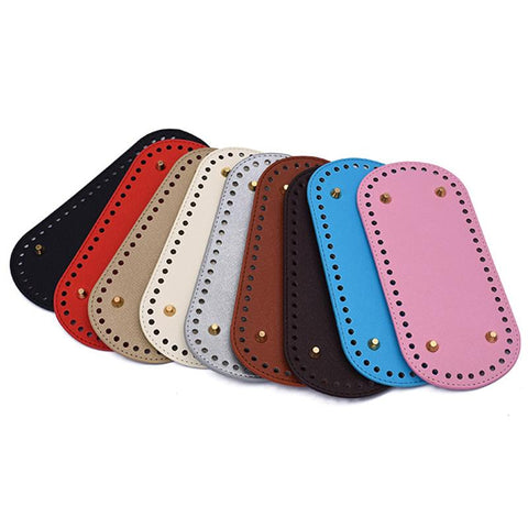Bag PU leather Bag Base Handmade Bottom With Holes Diy-BS00768-Veeddydropshipping