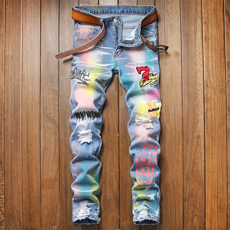 Pantalones Hombre Jeans Men Pants Slim Denim Trousers-MF00440-Veeddydropshipping