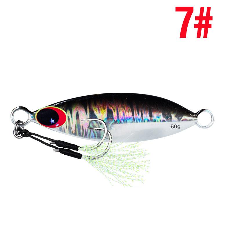 10g 20g 30g 40g 60g Metal Jig Spoon Sinking Hard Lure Artificial Bait Shore Slow Jigging -OS00422-Veeddydropshipping