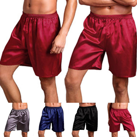 Silk Satin Pajamas Shorts Pyjamas Pants Sleep Bottoms-MF01451-Veeddydropshipping