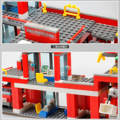 Building Blocks City Fire Station Model 774pcs Compatible Construction-TB01477-Veeddydropshipping