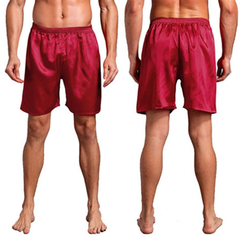 Silk Satin Pajamas Shorts Pyjamas Pants Sleep Bottoms-MF01451-Veeddydropshipping