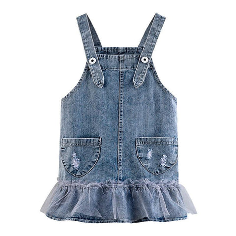 Baby Girl Dress Skirt Spring Strap Dress-TB00901-Veeddydropshipping