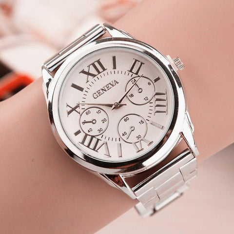 3 Eyes Silver Geneva Casual Quartz Watch Women Stainless SteeL-JW00929-Veeddydropshipping