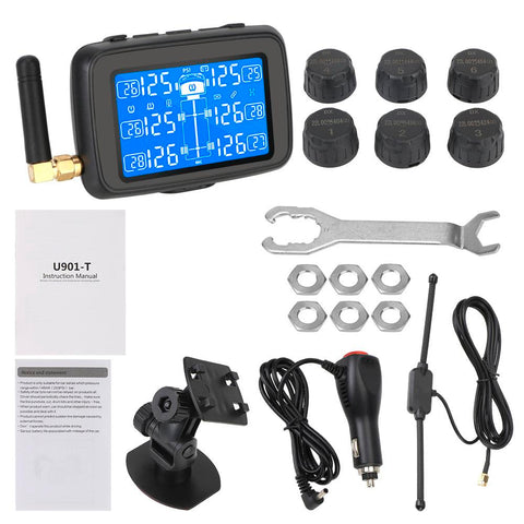 TPMS with 6 External Sensors For Truck BUS LORRY 0-15 Bar Car Wireless-AM00160-Veeddydropshipping