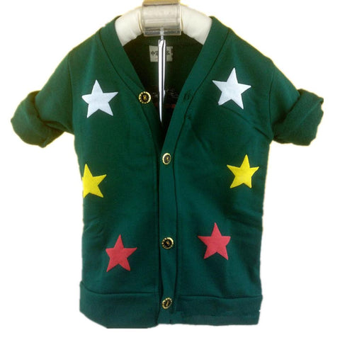 Popular Baby boy Cute star Long sleeve cardigan coat-TB01202-Veeddydropshipping
